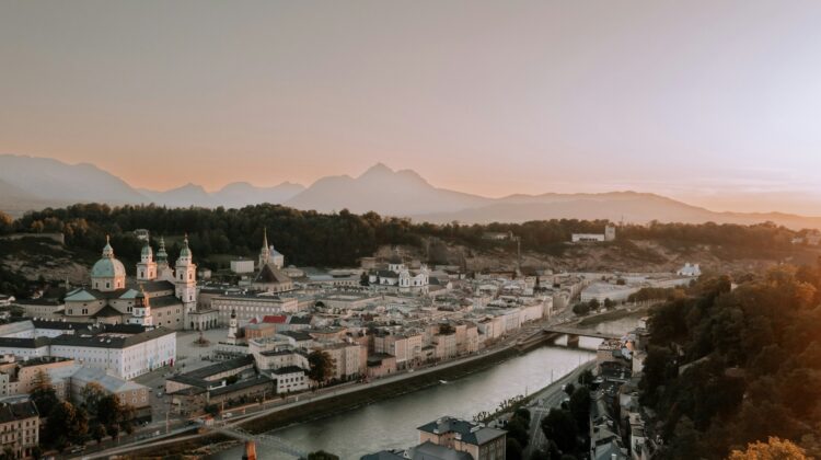 Luftaufnahme von Salzburg